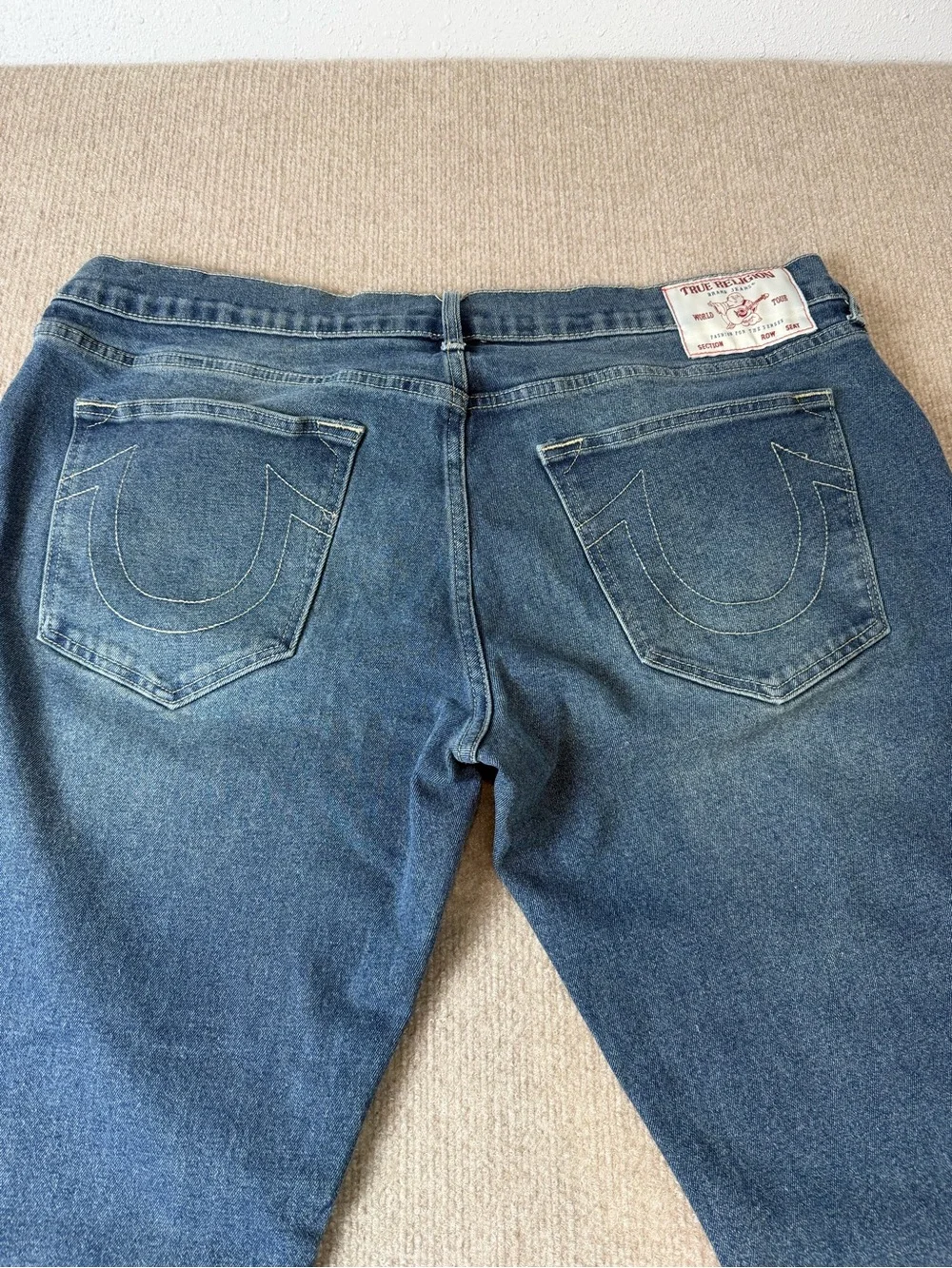 True Religion Men's Ricky Relaxed Straight Leg Jeans Relaxed Slim